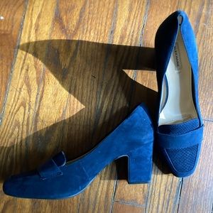 Alex Marie Blue Suede Heels Women Size 8